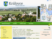 Tablet Screenshot of kralovce.sk
